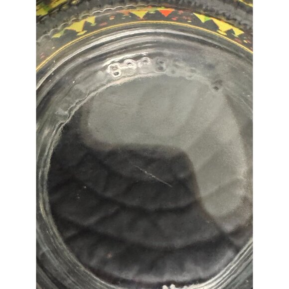 Vintage Kig Clear Glass Christmas Jar With Lid & Festive Tree Design - Picture 7 of 13